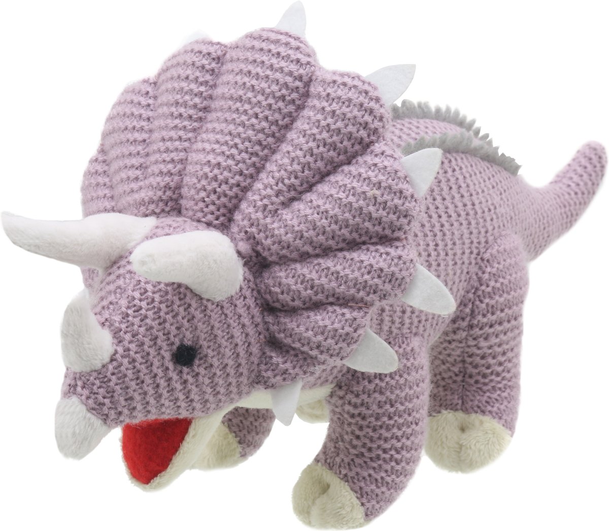 Lief, stoere en altijd aparte knuffels van Wilberry Knitted | Triceratops